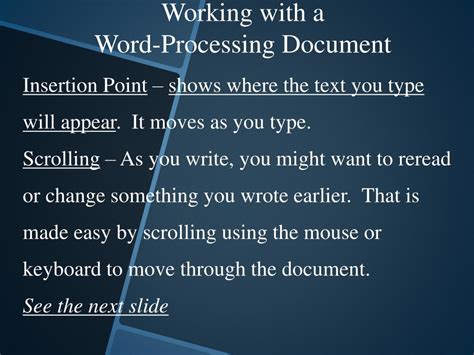 Ppt Word Processing Basics Powerpoint Presentation Free Download