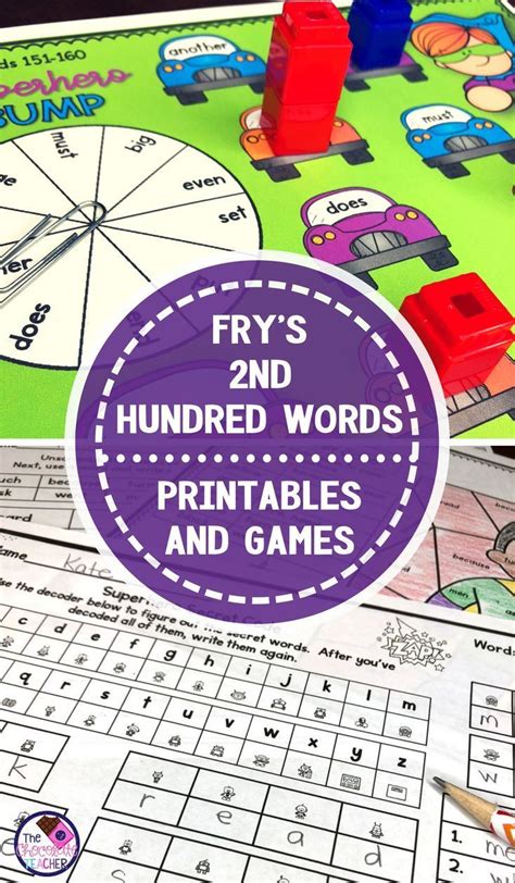 Sight Word Practice Game Worksheets Fry Words 101 200 Fry Sight