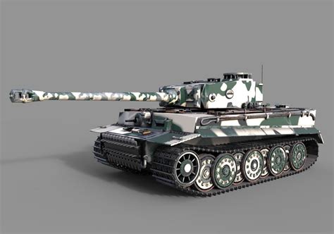 3d Tiger 1 Tank Ww2 German Army Cgtrader