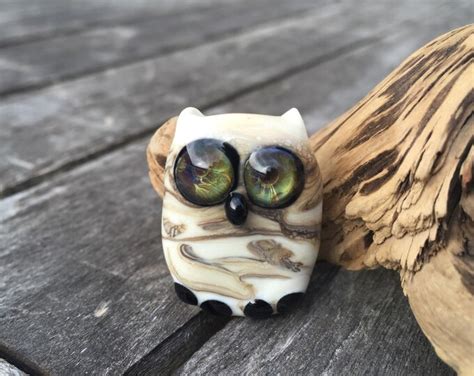 Lampwork Owl Bead Etsy