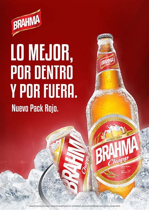 Diseño De Key Visual Para Brahma On Behance Beer Poster Beer Bar Beer