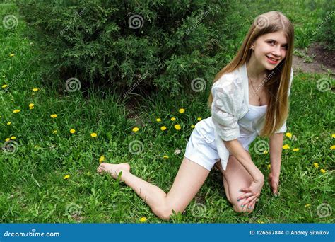 Cute Smiling Girl Stock Photo Image Of Person Poses 126697844