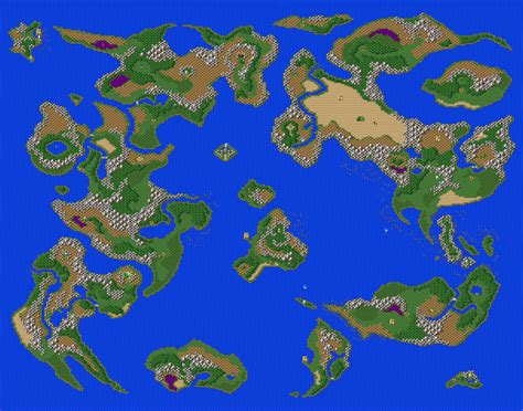 Pixel Art Map Of Earth