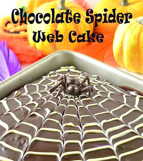 Chocolate Spider Web Cake Lidias Cookbook