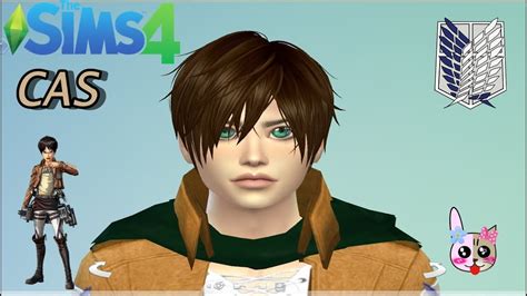 Sims 4 Cas Attack On Titanshingeki No Kyojin Eren Jeager Youtube
