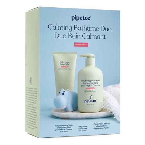 Pipette 3 Pc Baby Calming Bathtime Duo Shampoo And Wash Lotion Bath