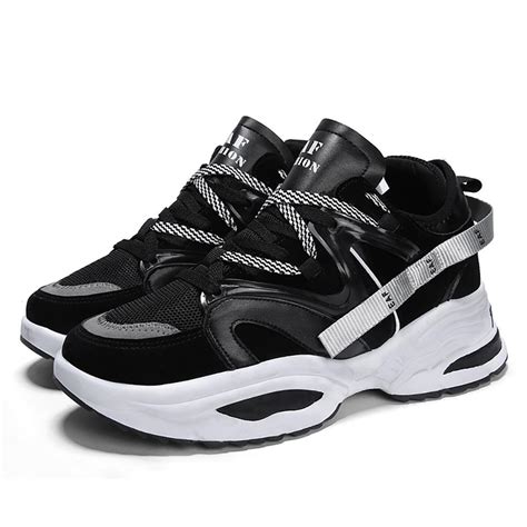 Mens Chunky Sneakers Fashion Athletic Shoes Eu43 Black