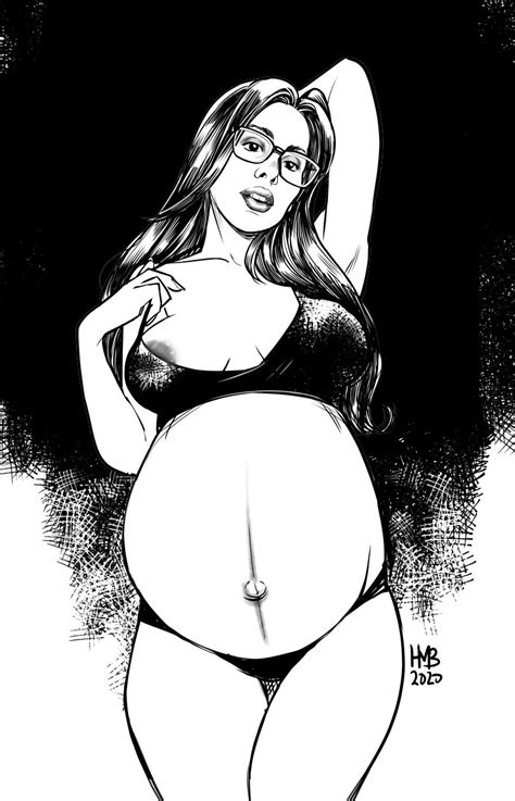 Rule 34 1girls Belly Big Belly Breasts Ember Bastet Female Glasses Hmb Art Lingerie Nipple