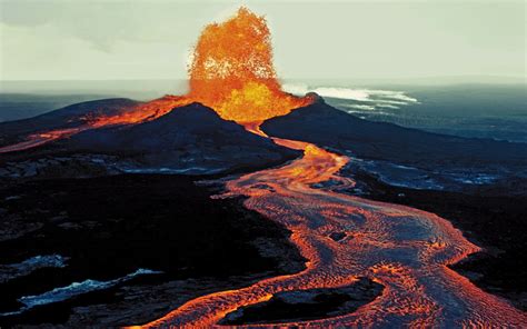 46 Hawaii Volcano Wallpaper Wallpapersafari