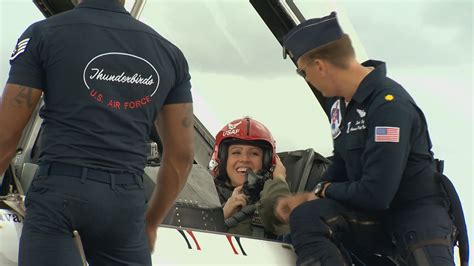 Amelia Earhart Flies With The Thunderbirds