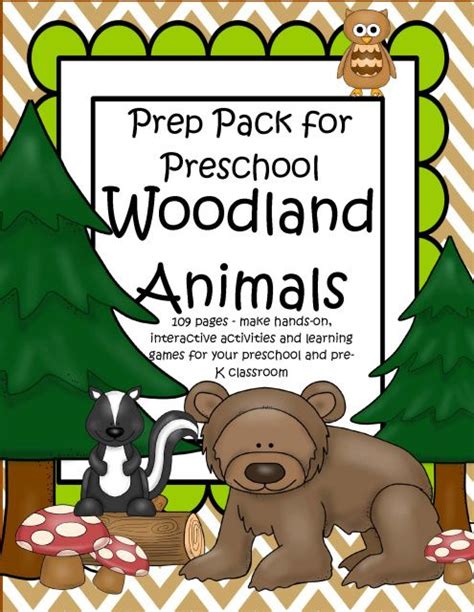 Forest Animals Activities For Preschool Pre K And Kindergarten