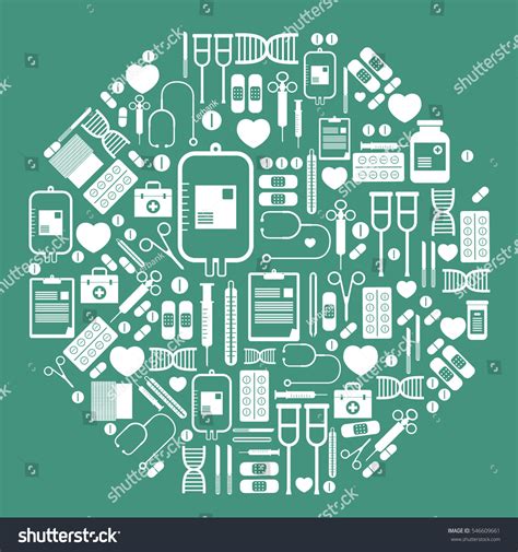 Medical Equipment Icons Set Vector Stock Vector Royalty Free