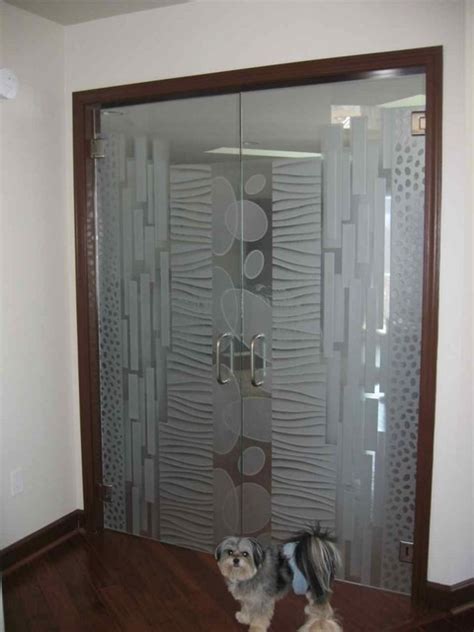 Glass interior doors also complement a modern or contemporary household aesthetic, contributing to an overall streamlined, clean effect. Interior Glass Doors with Obscure Frosted Glass Designs ...