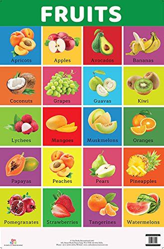 Buy Charts Fruits Charts Educational Charts For Kids Online At