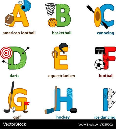 Sports Alphabet Letters Printables