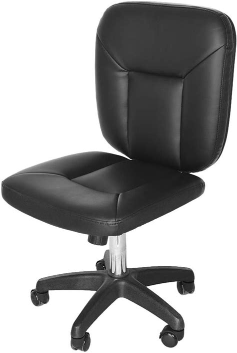 Auwish Low Back Office Chair Height Adjustable Rolling