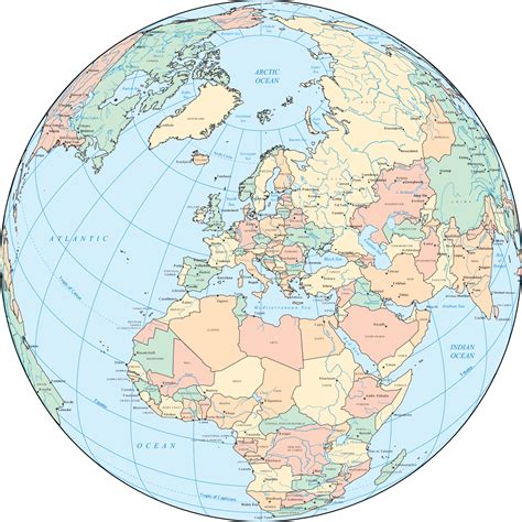 Europe Map And Globe