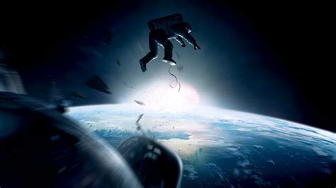 Gravity Nasa Astronaut Earth Starlight Debris Hd Wallpaper Movies And