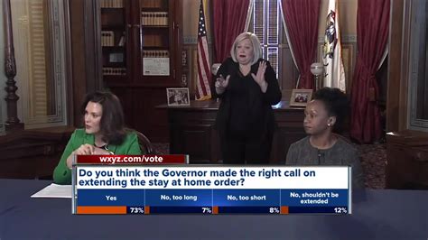 Limited stay at home order. Gov. Whitmer extends Michigan's stay-at-home order until May 1