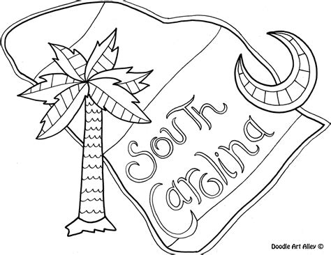 United States Coloring Pages Classroom Doodles