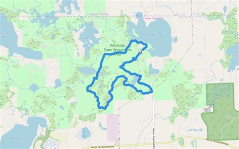 Pinckney State Recreation Area Walking And Running Trail Michigan Usa Pacer