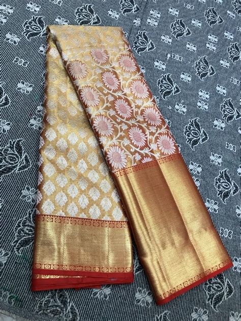 Wedding Wear Pure Kanchipuram Full Tissue Bridal Silk Sarees Rs 25000