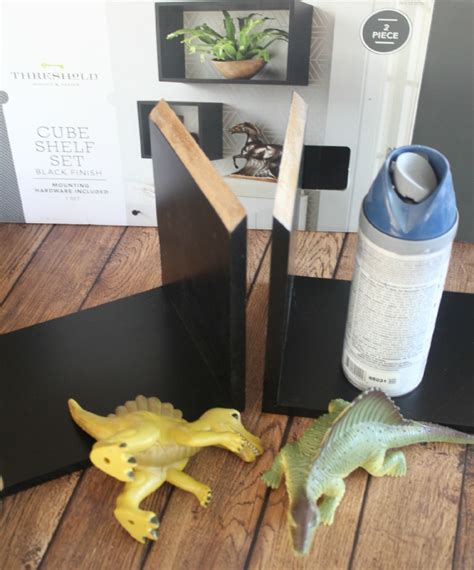 Small pebbles or sand work well and can be readily be found at craft stores. Dinomite DIY Bookends {$50 Target Giveaway}
