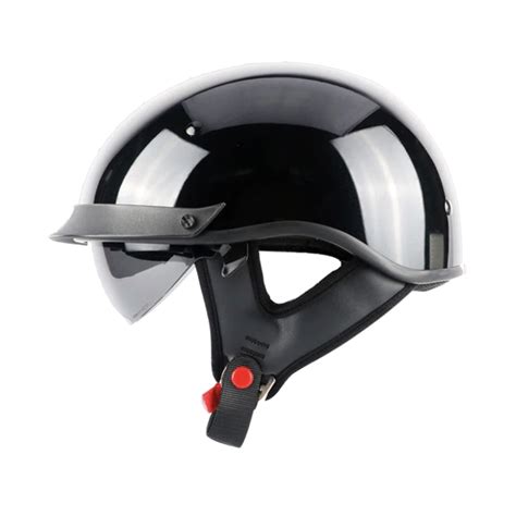 DOT Certified Biker Half Helmet w Retractable Visor | Retro helmet, Half helmets, Helmet