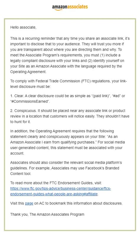 The Amazon Affiliate Disclosure And The Ftc Guidelines New Requirements