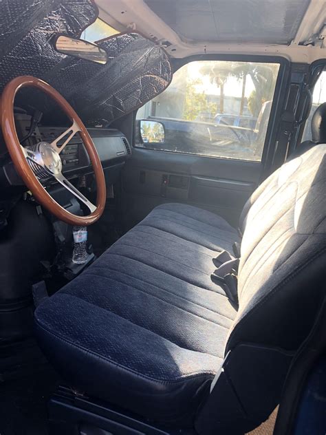 Had a bench seat welded to the factory bucket seat mounts :) Feels like