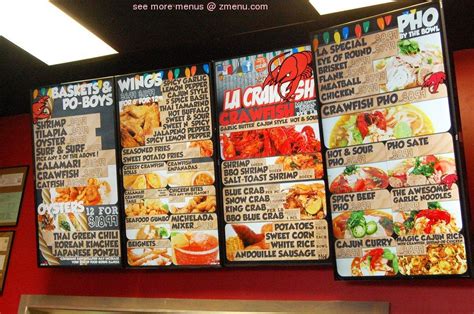 Online Menu Of La Crawfish Restaurant San Antonio Texas 78218 Zmenu