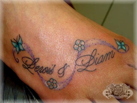 Names Flowers Butterflys By State Of Art Tattoo On