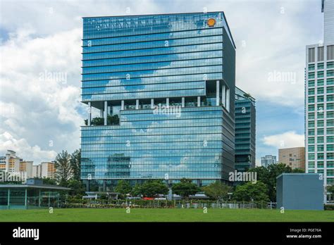 Singapore May 25 2018 Shell Office Building At Buona Vista