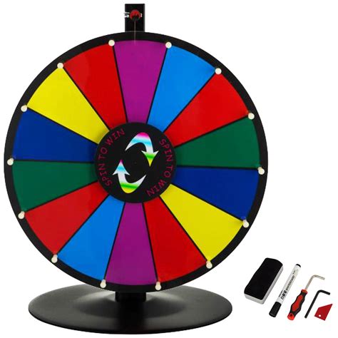vevor 24 tabletop color prize wheel spinnig game trade show fortune mark pen great vevor eu