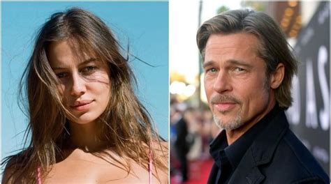 Brad Pitt His New Girlfriend Nicole Poturalski Were Very Flirty At