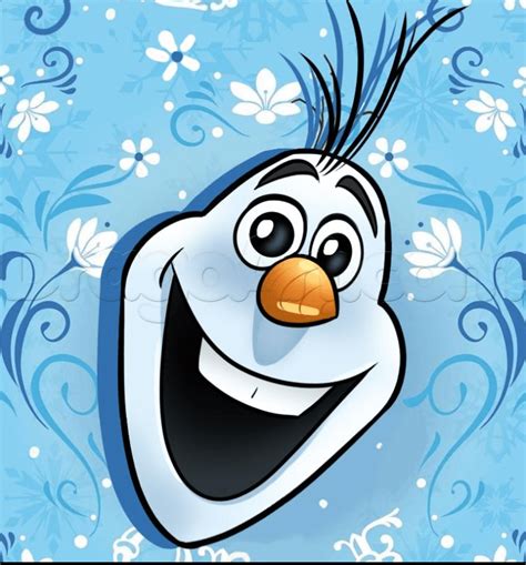 How To Draw Olaf From Frozen Movie Easy Tutorial 6 Steps Toons Mag