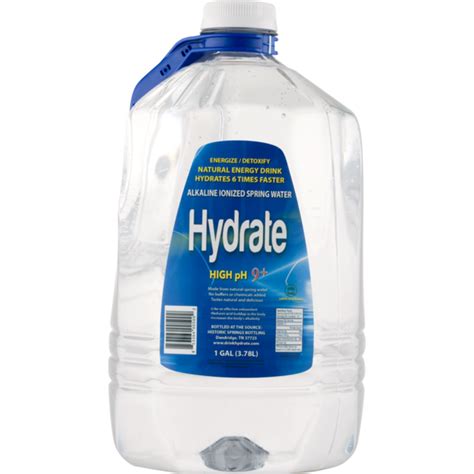 Hydrate Alkaline Ionized Spring Water 1 G Instacart