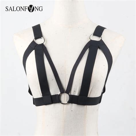 2017 new fashion pastel goth garterbelt gothic bondage belt bra rave wear binding sexy women