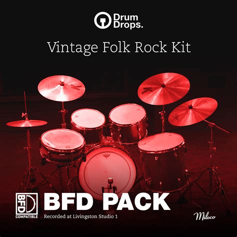 Vintage Folk Rock Kit Bfd Pack By Drumdrops Drums