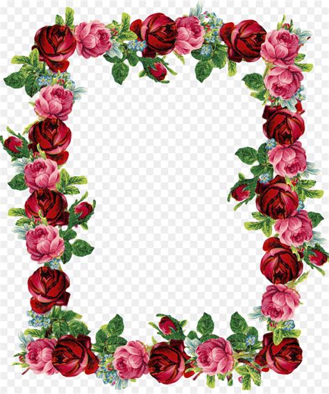29 Gambar Bingkai Bunga Mawar Background Riset