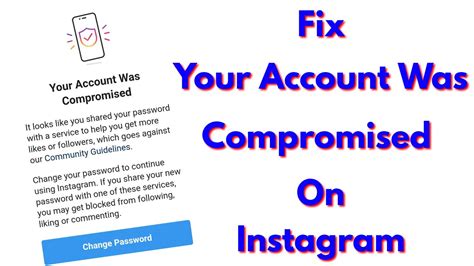 Fix Instagram Your Account Was Compromised Message Problem Solved