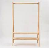 Pictures of Free Standing Wooden Clothes Rack