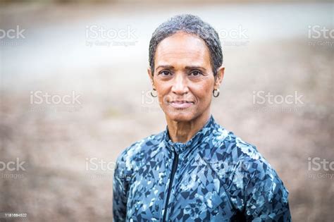 Portrait Of A Beautiful Senior Black Woman Stock Photo Download Image