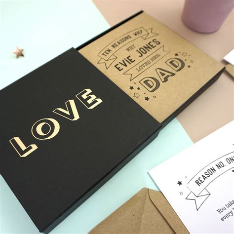 Personalised Reasons Why I Love My Dad By The Stationer By Jeeves And Co