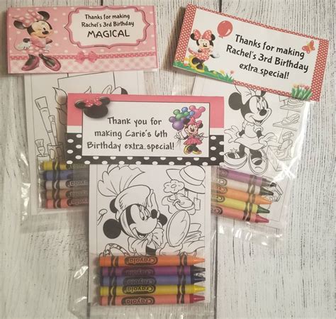 Kids Coloring Card Favors Party Favors Coloring Cards Etsy