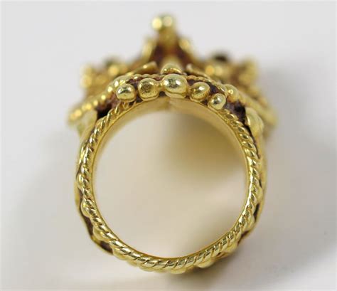Gold Crown Ring At 1stdibs