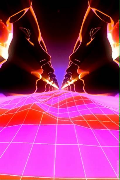 Retro Animated Gifs Giphy Wave Infinite Synthwave