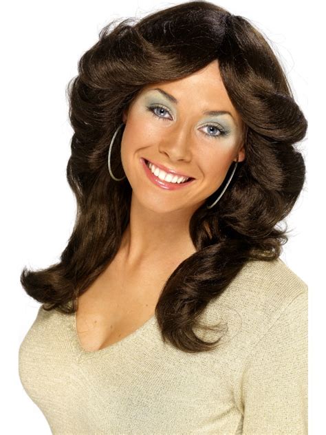 70s Flick Wig Brown