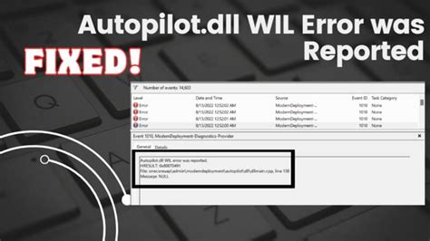 Fixed Autopilot Dll Wil Error Was Reported In Windows
