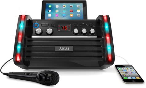 Akai Ks213 Portable Cdandg Karaoke System With Tablet Cradle